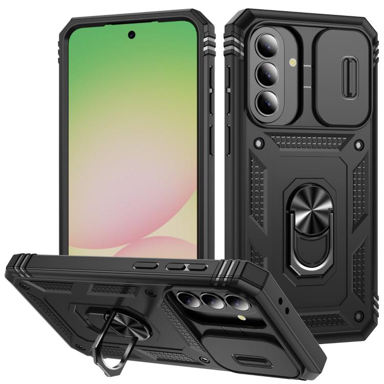 Custodia per telefono Camshield scorrevole in TPU + PC con supporto, For Galaxy A57 5G, For Samsung Galaxy A36 5G / A37 5G, For Galaxy A27 5G