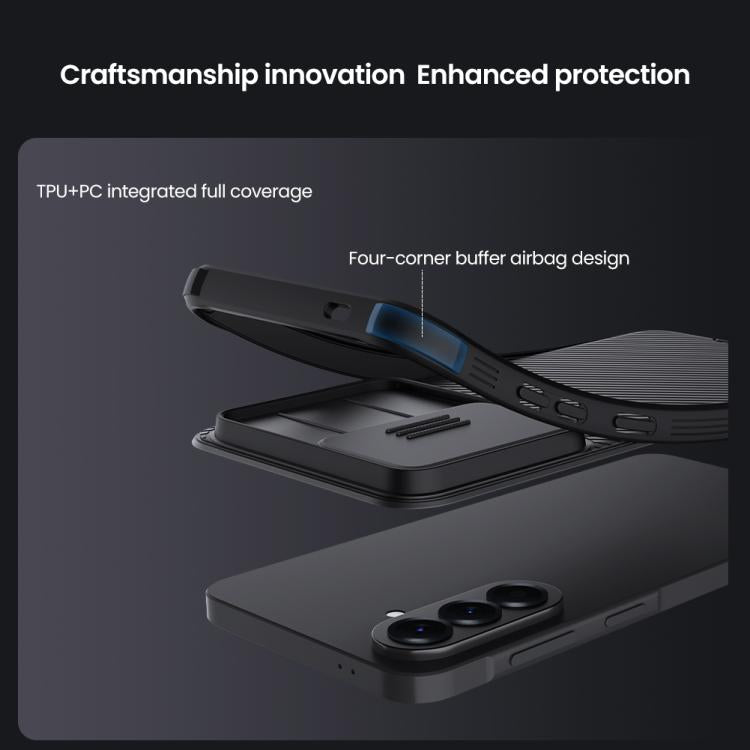 Custodia magnetica per telefono NILLKIN CamShield Pro per PC, For Samsung Galaxy A57 5G, For Samsung Galaxy A17 5G, For Samsung Galaxy A56 5G, For Samsung Galaxy A26 5G, For Samsung Galaxy A36 5G, For Samsung Galaxy A55