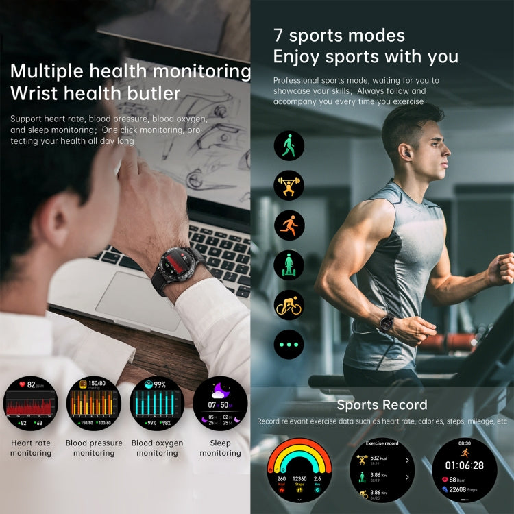 X10 Cuffie Smart Watch Bracciale impermeabile da 1,39 pollici, supporto chiamata Bluetooth / NFC / frequenza cardiaca