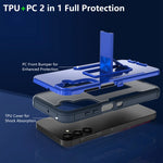Supporto magnetico per PC + custodia per telefono in TPU, For Samsung Galaxy A15