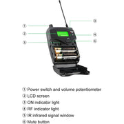 XTUGA RW2090 Sistema monitoraggio intraauricolare wireless 2 cana
