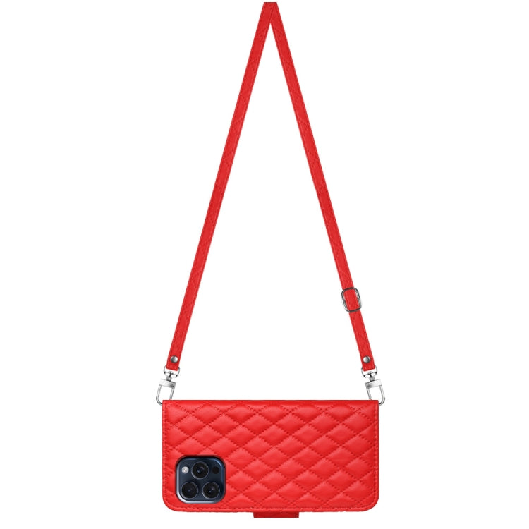 Custodia in pelle con cordino per iPhone 15 Pro Max