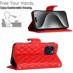 Custodia in pelle con cordino per iPhone 15 Pro Max