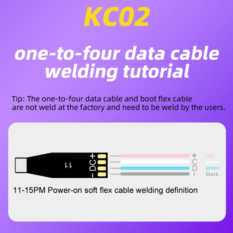 Scheda di espansione per la riparazione dei dati della batteria i2C KC02 che modifica l'efficienza della batteria per iPhone 11-15 Pro Max, KC02