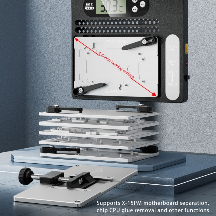 Layered desoldering station with PCB motherboard with i2C LCD display T18 with universal module, With Universal Module