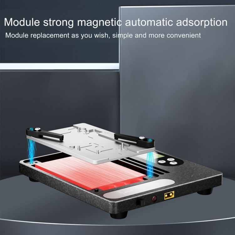 Layered desoldering station with PCB motherboard with i2C LCD display T18 with universal module, With Universal Module