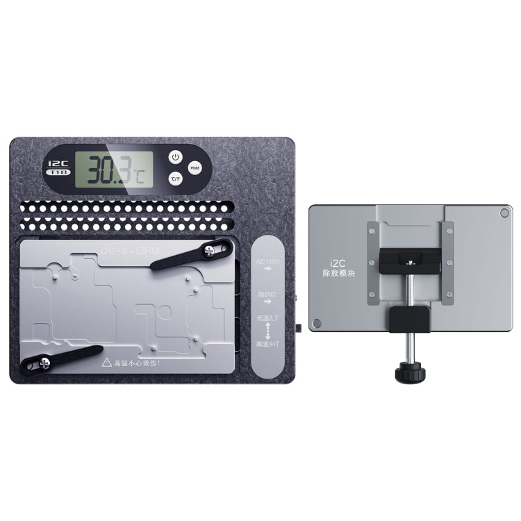 Layered desoldering station with PCB motherboard with i2C T18 LCD display with glue removal module, With Glue Removal Module