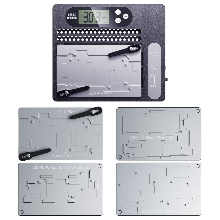 Stazione dissaldante a strati della scheda madre PCB con display LCD i2C T18 per iPhone X-15 Pro Max, For iPhone X-15 Pro Max Module