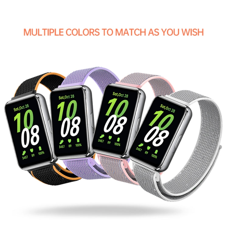 Cinturino per orologio con passante in nylon intrecciato, For Samsung Galaxy Fit 3