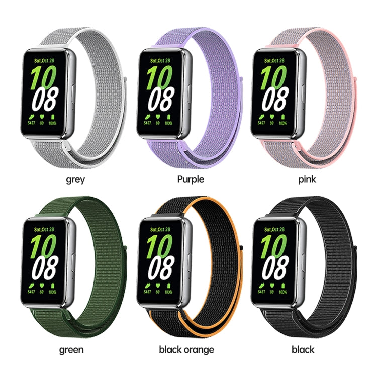 Cinturino per orologio con passante in nylon intrecciato, For Samsung Galaxy Fit 3