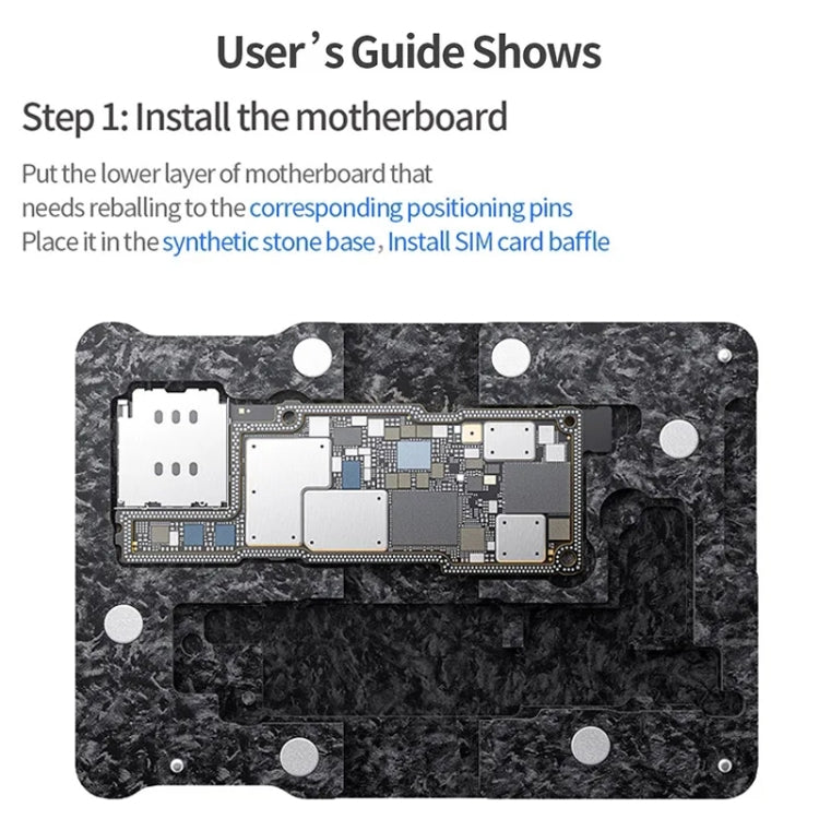 Qianli Magnetic Intermediate Layer BGA Reballing Platform, For iPhone 15 Series, For iPhone 14 Series