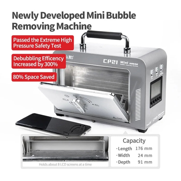 Qianli CP21 Mini LCD Screen Bubble Remover Machine, Qianli CP21 Mini, EU Plug