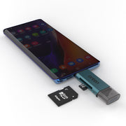 Onten CR532 Lettore di schede USB 2 in 1 da USB-A/USB-C a SD2.0/TF2.0, CR532