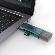 Onten CR532 Lettore di schede USB 2 in 1 da USB-A/USB-C a SD2.0/TF2.0, CR532