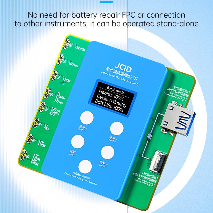 JCID Q1 Quick Repair Card for iPhone 11-15 Pro Max Battery Health, Q1