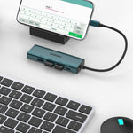 Onten UC119 HUB USB-C 5 in 1 con 4 porte USB-A