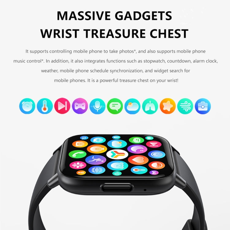 DM60+ Orologio sportivo intelligente BT5.2 da 1,83 pollici, supporto chiamata Bluetooth/sonno/glicemia/ossigeno nel sangue/temperatura/frequenza cardiaca/monitoraggio della pressione sanguigna