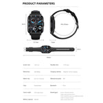 DM60+ Orologio sportivo intelligente BT5.2 da 1,83 pollici, supporto chiamata Bluetooth/sonno/glicemia/ossigeno nel sangue/temperatura/frequenza cardiaca/monitoraggio della pressione sanguigna