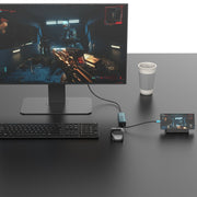 Onten UC123 Docking station HUB 5 in 1 da USB-C/Tipo-C a HDMI + USB 3.0 con ingresso 5V, UC123