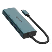 Onten UC125 HUB multifunzione 5 in 1 da USB-C / Type-C a HDMI+USB3.0+PD3.0 con scheda di rete da 100 Mbps, UC125