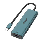 Onten UC126 Docking station HUB multifunzione 5 in 1 da USB-C/Tipo-C a doppio HDM I+ USB2.0 + PD3.0, UC126