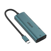 Onten UC126 Docking station HUB multifunzione 5 in 1 da USB-C/Tipo-C a doppio HDM I+ USB2.0 + PD3.0, UC126