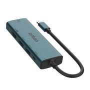 Onten UC126 Docking station HUB multifunzione 5 in 1 da USB-C/Tipo-C a doppio HDM I+ USB2.0 + PD3.0, UC126