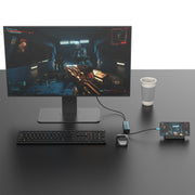 Onten UC126 Docking station HUB multifunzione 5 in 1 da USB-C/Tipo-C a doppio HDM I+ USB2.0 + PD3.0, UC126