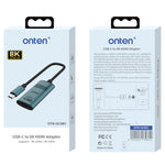 Adattatore USB-C a HDMI 8K 30Hz Onten UC981