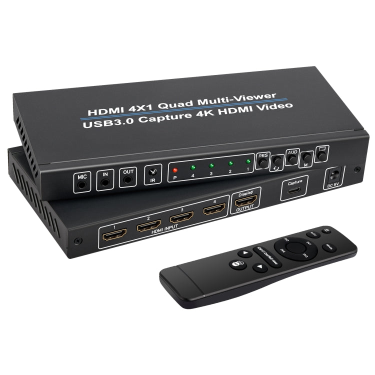 Splitter schermo NK-941S 4K HDMI 4x1 + acquisizione video USB 3.0 tutto in un'unica macchina, NK-941S