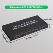 Splitter schermo NK-941S 4K HDMI 4x1 + acquisizione video USB 3.0 tutto in un'unica macchina, NK-941S