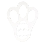 Modello acrilico per l'impronta del coniglietto pasquale, Single Footprint, Dual Footprint