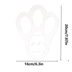 Modello acrilico per l'impronta del coniglietto pasquale, Single Footprint, Dual Footprint