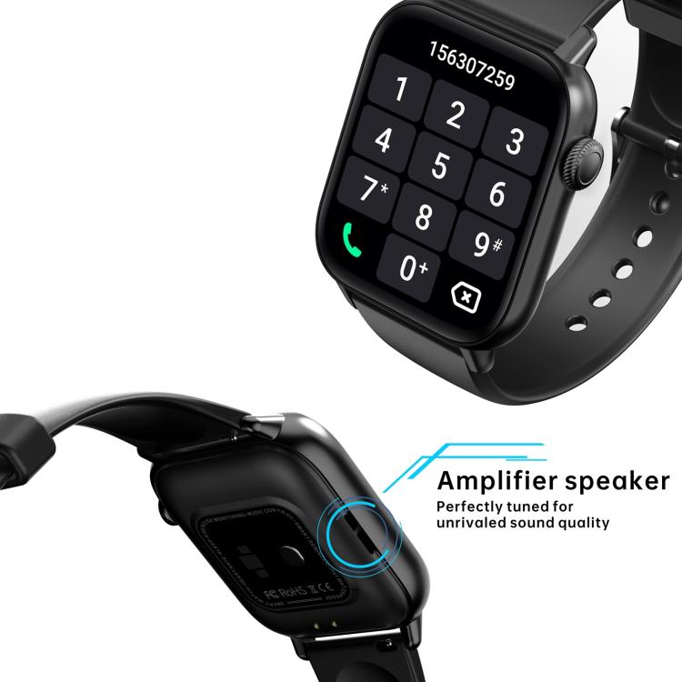 QS08 PRO Orologio sportivo intelligente BT5.2 da 1,83 pollici, supporto per sonno/frequenza cardiaca/ossigeno nel sangue/temperatura/monitoraggio della pressione sanguigna
