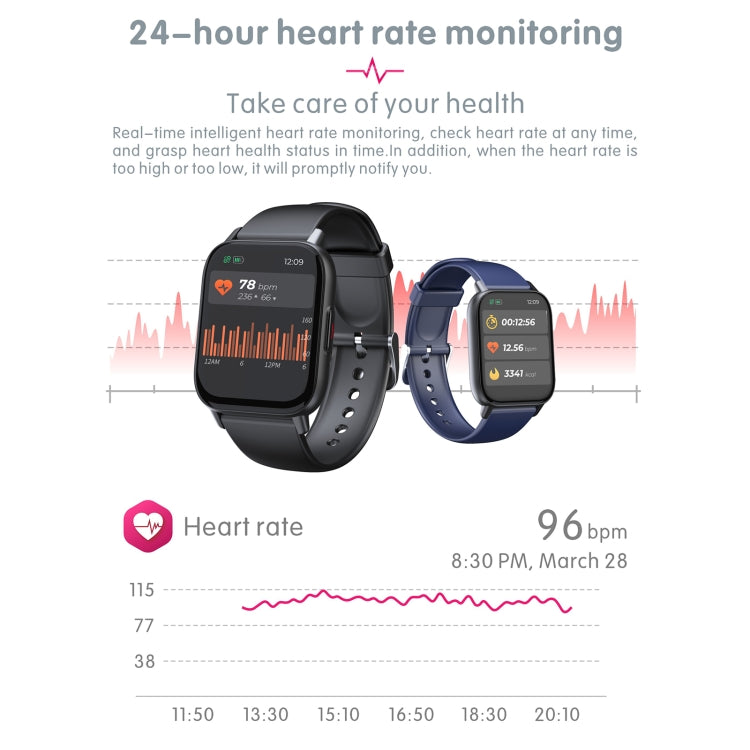 Orologio sportivo intelligente QS16 Pro BT5.0 da 1,83 pollici, supporto chiamata Bluetooth/sonno/ossigeno nel sangue/temperatura/frequenza cardiaca/monitoraggio della pressione sanguigna