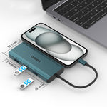 Onten UC961 Docking station HUB multifunzione USB-C / Type-C 9 in 1, UC961