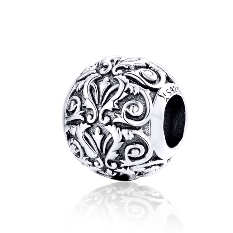 Accessori per collana braccialetto fai-da-te con perline a forma di fiore retrò in argento sterling S925