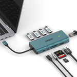 Onten UC962 Docking station HUB multifunzione USB-C/Type-C 10 in 1, UC962