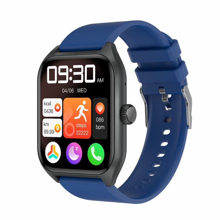 Qx5 Orologio sportivo intelligente BT5.2 da 1,96 pollici, supporto chiamata Bluetooth/sonno/ossigeno nel sangue/temperatura/frequenza cardiaca/monitoraggio della pressione sanguigna