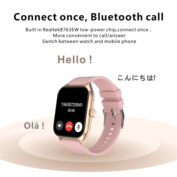Qx5 Orologio sportivo intelligente BT5.2 da 1,96 pollici, supporto chiamata Bluetooth/sonno/ossigeno nel sangue/temperatura/frequenza cardiaca/monitoraggio della pressione sanguigna