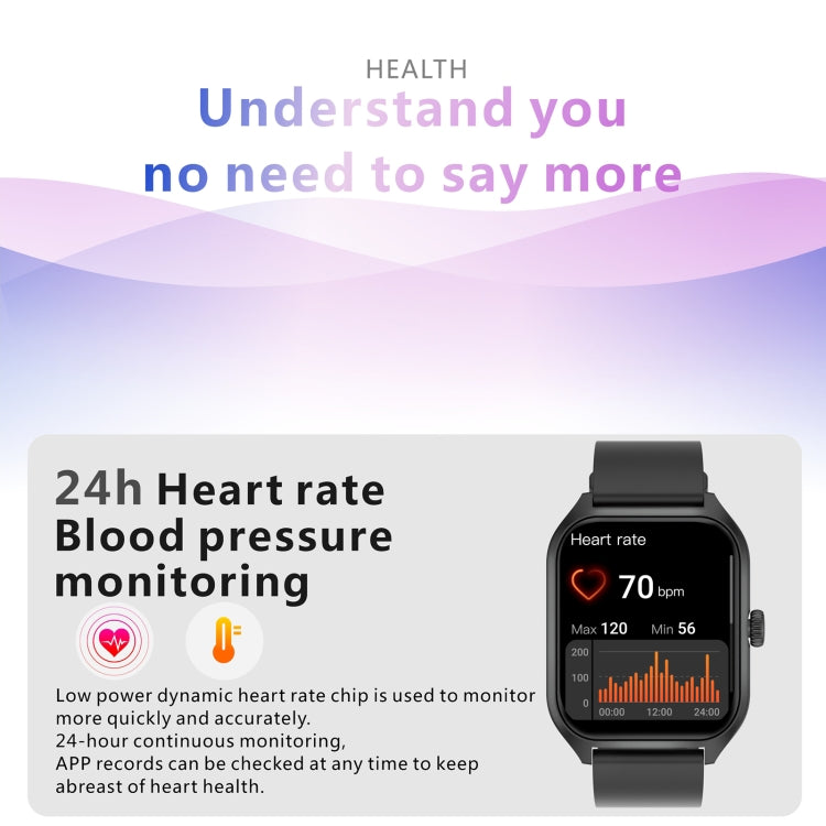 Qx5 Orologio sportivo intelligente BT5.2 da 1,96 pollici, supporto chiamata Bluetooth/sonno/ossigeno nel sangue/temperatura/frequenza cardiaca/monitoraggio della pressione sanguigna