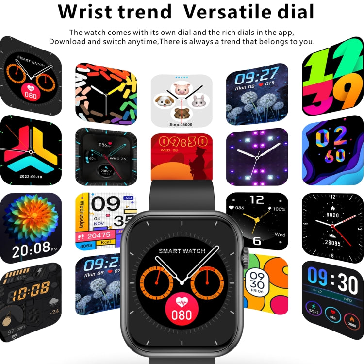 Orologio sportivo intelligente QX7 Pro da 2,0 pollici BT5.2, supporto per chiamate Bluetooth/sonno/glicemia/ossigeno nel sangue/temperatura/frequenza cardiaca/monitoraggio della pressione sanguigna