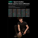 QX9 Orologio sportivo intelligente BT5.2 da 1,96 pollici, supporto per chiamate Bluetooth/sonno/ossigeno nel sangue/frequenza cardiaca/monitoraggio della pressione sanguigna