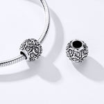 Accessori per collana braccialetto fai-da-te con perline a forma di fiore retrò in argento sterling S925