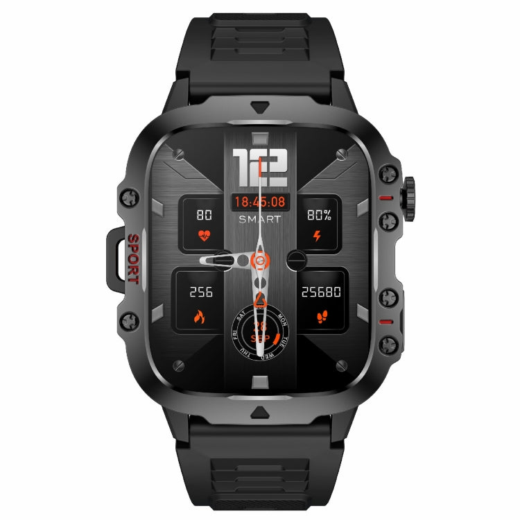 QX11 Orologio sportivo intelligente BT5.2 da 1,96 pollici, supporto per chiamate Bluetooth/sonno/ossigeno nel sangue/frequenza cardiaca/monitoraggio della pressione sanguigna