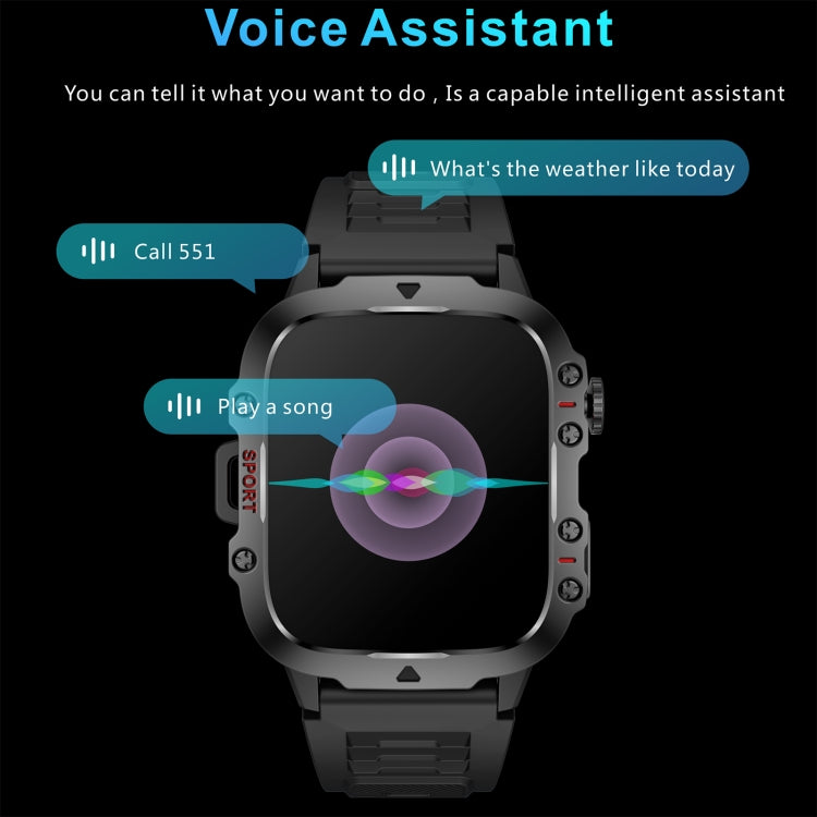 QX11 Orologio sportivo intelligente BT5.2 da 1,96 pollici, supporto per chiamate Bluetooth/sonno/ossigeno nel sangue/frequenza cardiaca/monitoraggio della pressione sanguigna