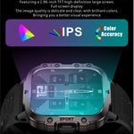 QX11 Orologio sportivo intelligente BT5.2 da 1,96 pollici, supporto per chiamate Bluetooth/sonno/ossigeno nel sangue/frequenza cardiaca/monitoraggio della pressione sanguigna