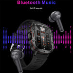 QX11 Orologio sportivo intelligente BT5.2 da 1,96 pollici, supporto per chiamate Bluetooth/sonno/ossigeno nel sangue/frequenza cardiaca/monitoraggio della pressione sanguigna