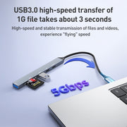 ADS-807 PD100 6 in 1 da tipo C a PD100W + USB 3.0 + USB 2.0 + docking station HUB SD/TF, ADS-807