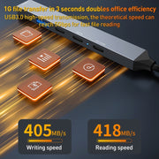 ADS-809D 5 in 1 USB + Tipo C a PD100W + USB 3.0/2.0 + Docking station HUB Tipo C, ADS-809D